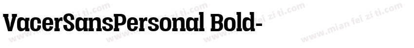 VacerSansPersonal Bold字体转换